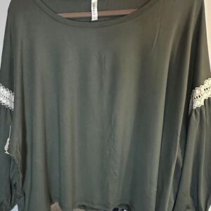 Emerald Women's Green and Khaki Blouse